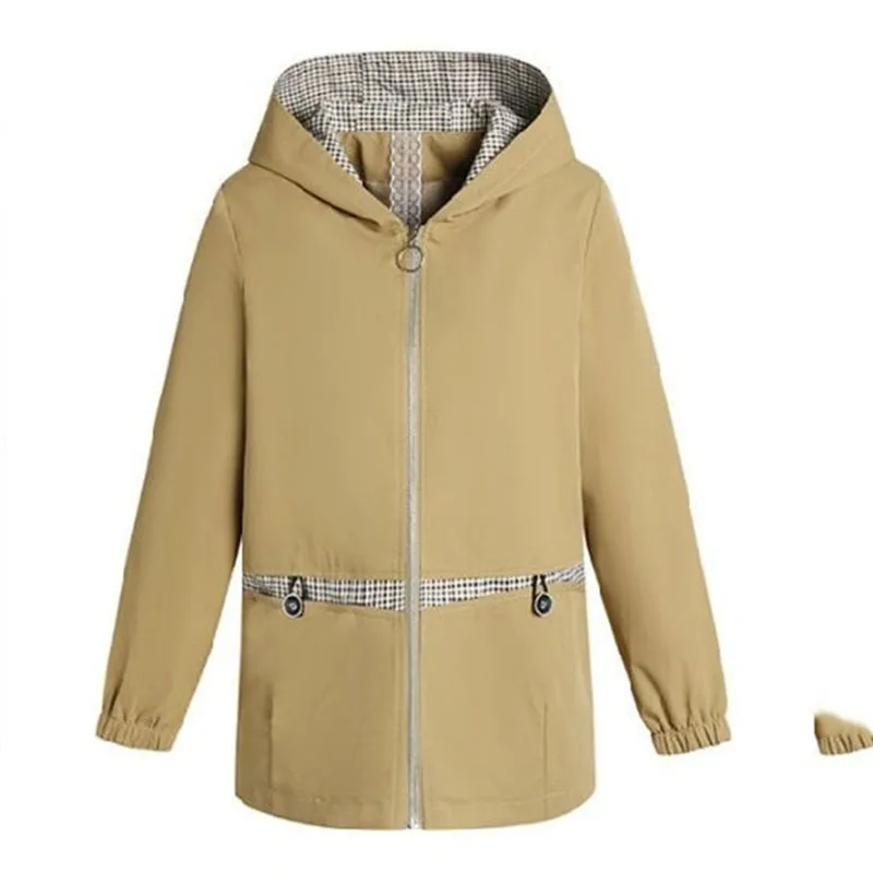 Trench-Coat imprimé fin pour femme, coupe-vent pour maman, nouvelle mode printemps-automne, femme d'âge moyen et âgée, vêtements d'extérieur