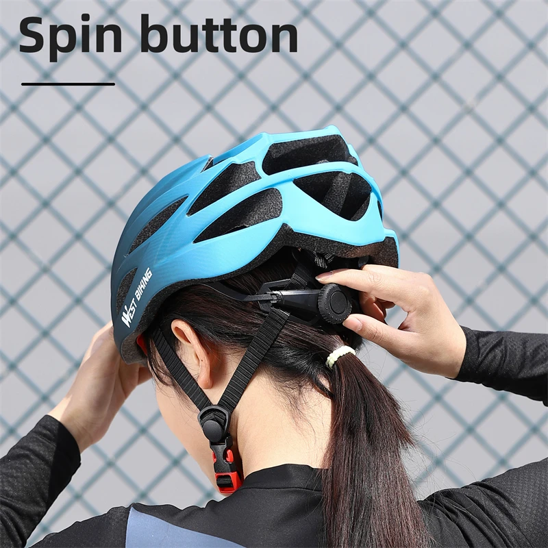 WEST BIKING-casco de ciclismo ultraligero para hombre y mujer, moldeado integrado, casco de carreras profesional, gorra de seguridad para bicicleta