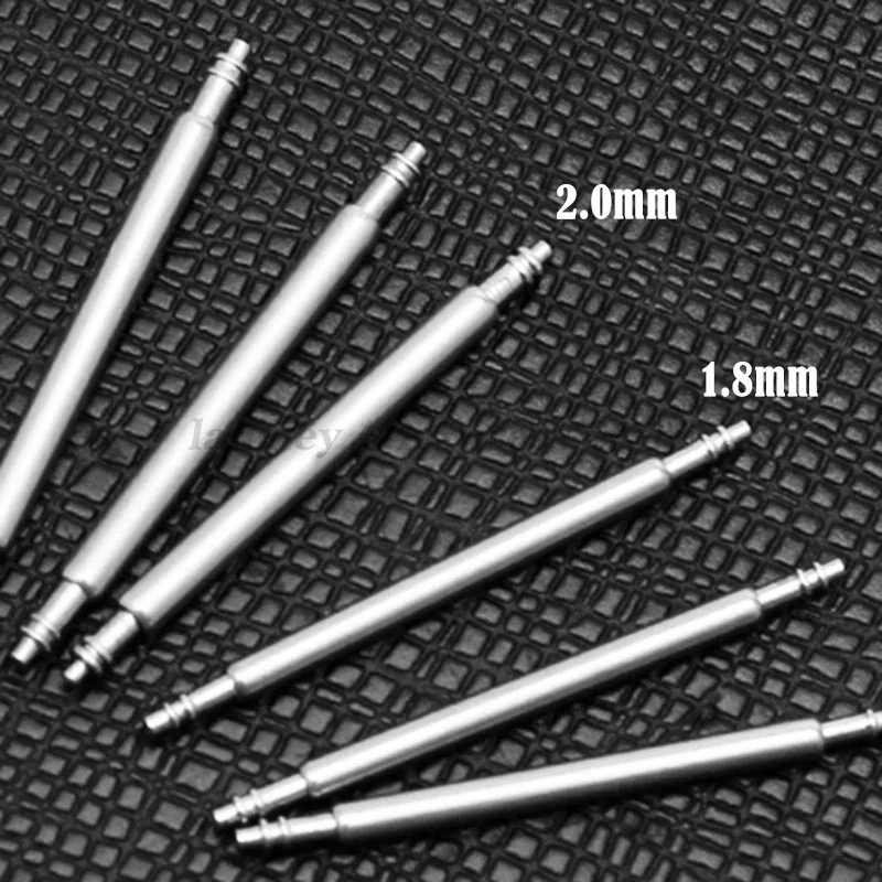 Watch Band Pin 2.0mm Diameter Spring Bar Watch Accessories Part Stainless Steel Spring Rod Link Pins 16mm 20mm 22mm Width Size