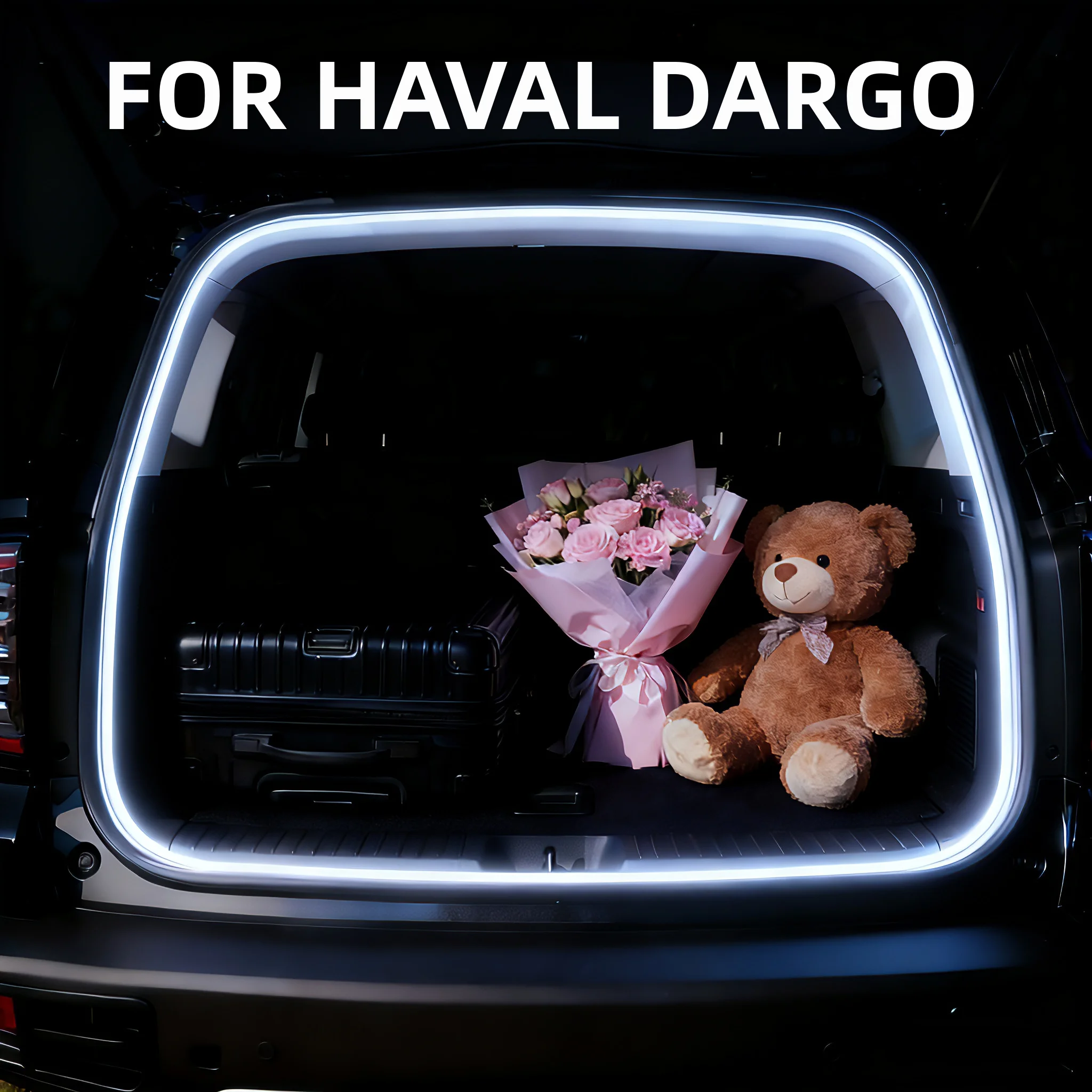 

ДЛЯ HAVAL DARGO 1TH 2TH модификационный светильник багажника Атмосферные фонари Белый теплый белый Задний светодиодный светильник багажника