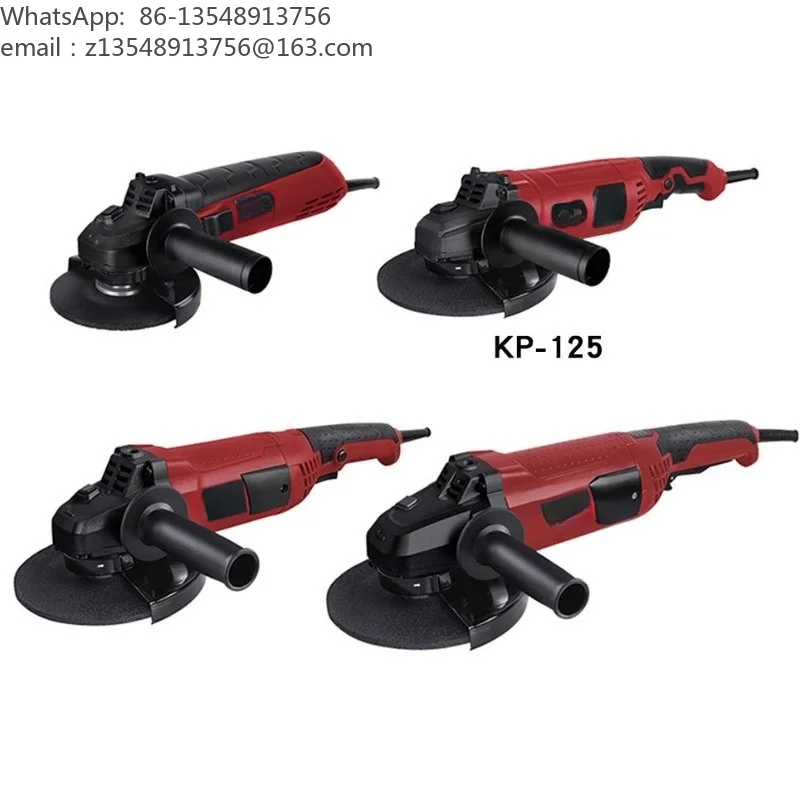 110V US Standard Electric Angle Grinder, Handheld Polishing Grinding Cutting Machine for Marine & Export Use