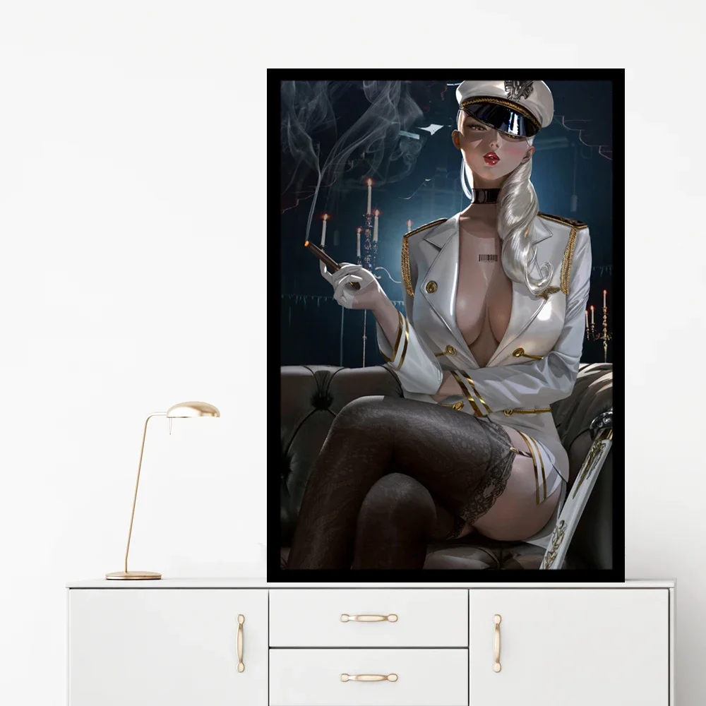 ملصق قماش ممر آزور ، ألعاب متحركة متحركة ، مثير ، فن جداري كبير ، لوحة زخرفية ، ديكور منزلي ، حجم مخصص ، #67 #2