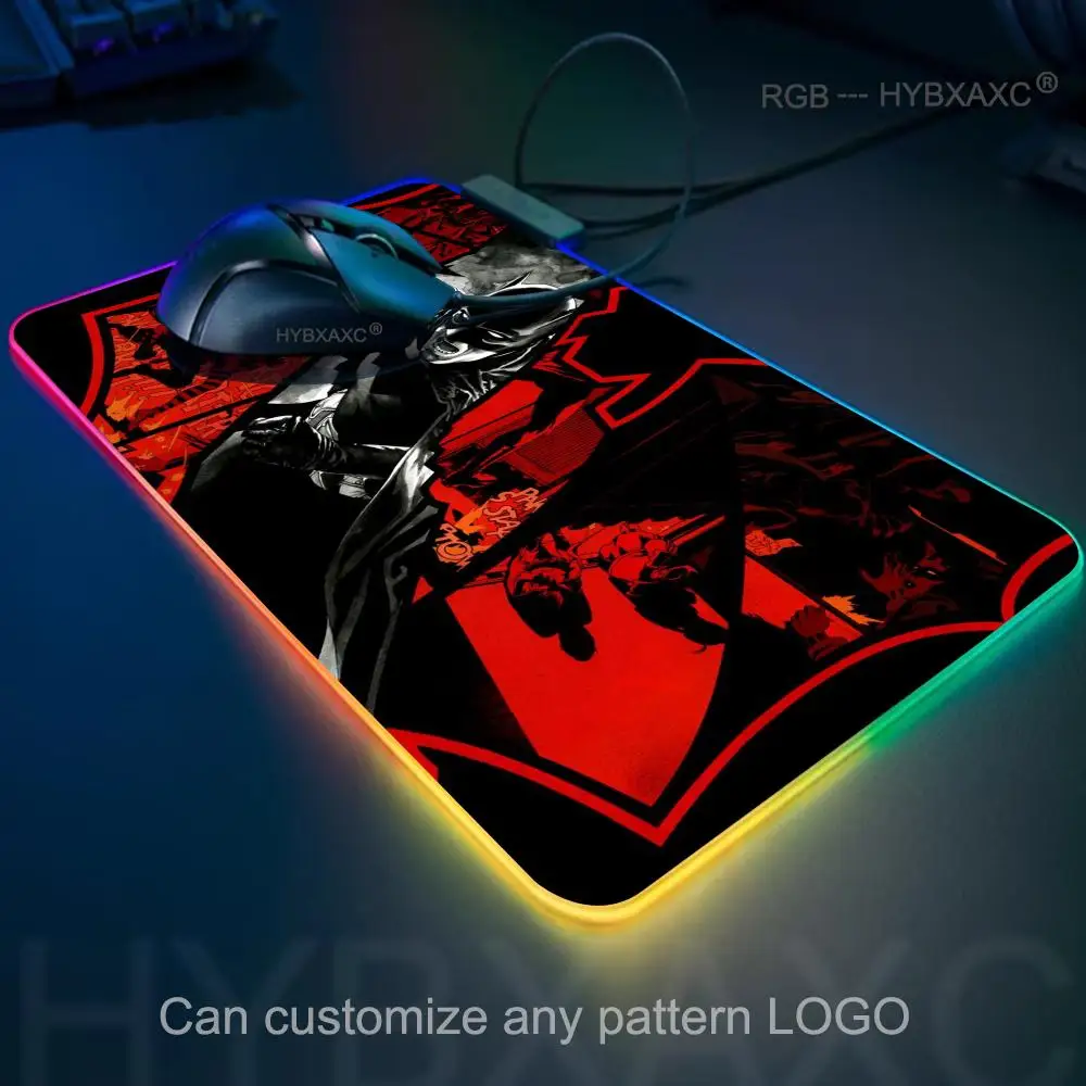 B-Batman H-Hero Logo Mouse Pad Desk Pad Computer Pad Office Desk Pad Non-slip HD Printing