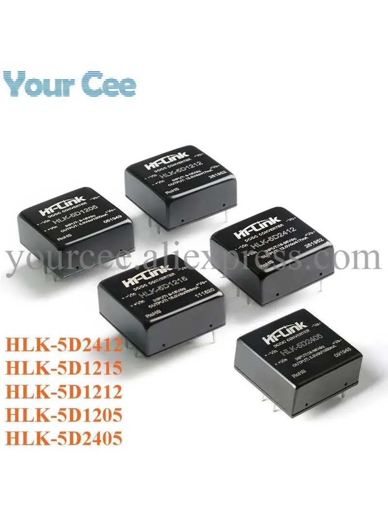Moduł izolowanego przetwornika DC-DC 5W 6W 10W, zasilacz 24V 12V na 15V/5V/12V, 24V na 5V/12V VRB1224YMD VRB2424YMD VRA2424YMD — zdjęcie 2