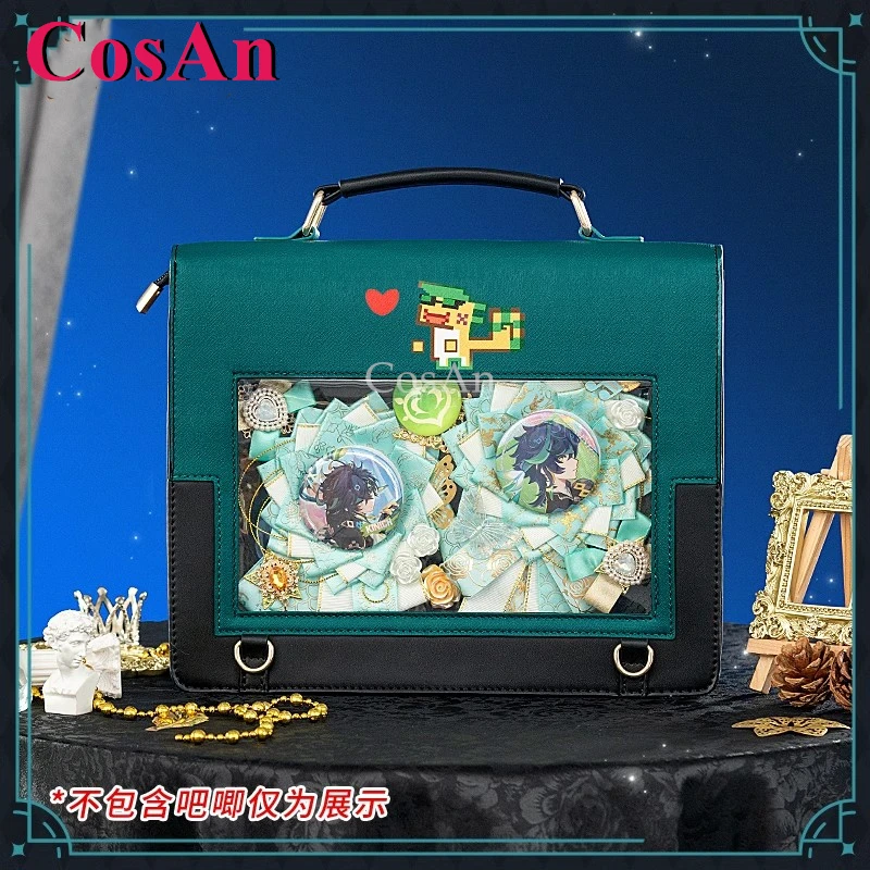 

CosAn Game Genshin Impact Kinich Cosplay Theme Impression Pack Daily Preppy Commuter Backpack Messenger Bag Lovely Itabag New