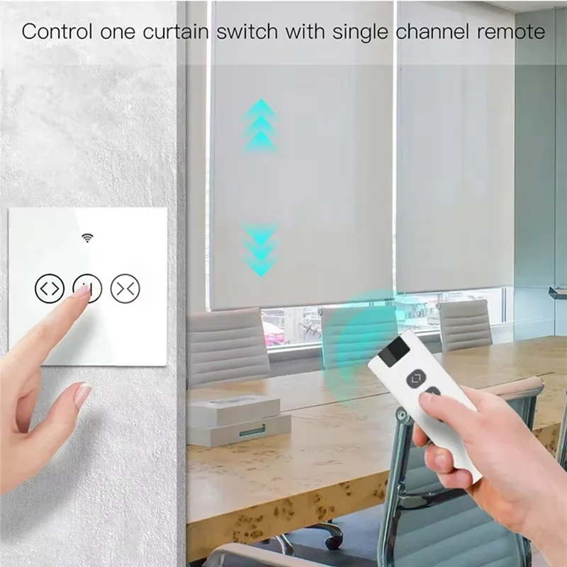 FEDI-RF Roller Blind Module 433MHZ 9-CH Curtain Remote Control Electric Roller Shutter Control Module For Wifi Curtain Switch