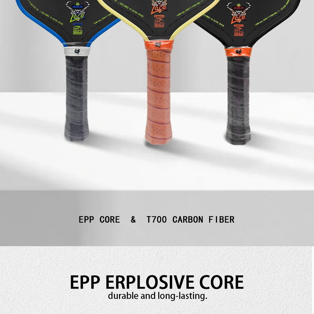 16mm Verlängertes Pickleball-Schläger T700 Carbonfaser-Oberfläche Doppelte Schaumkern-Dichte Leichter Kontrollschläger für Training – Detail 2