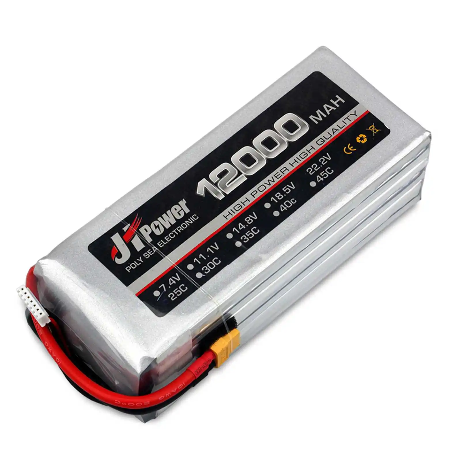 JH Power 2S 3S 4S 5S 6S akumulator do RC LiPo 7.4V 11.1V 14.8V 18.5V 22.2V 12000mAh 25C dla RC samochód helikopter łódź Drone