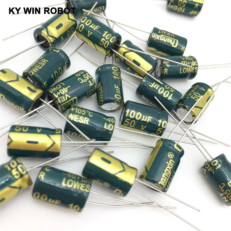 

20pcs Aluminum electrolytic capacitor 100uF 50V 8*12 Electrolytic capacitor