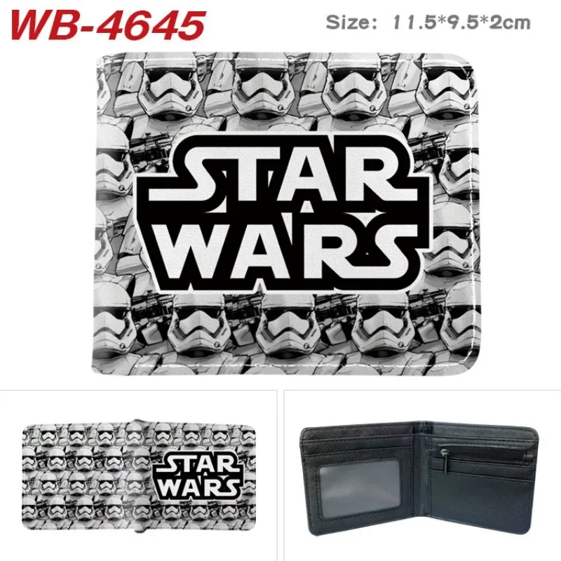 Star Wars Storm Trooper PU Leather Men Wallets Zipper Short Desigh Card Holder Folding Wallet Coin Purse Fashion Soft Wallet New