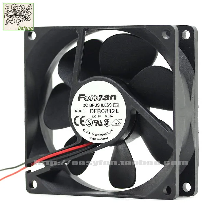 

jinlingge For DELTA FONSAN 8CM 8025 12V 0.08A DFB0812L cooling fan