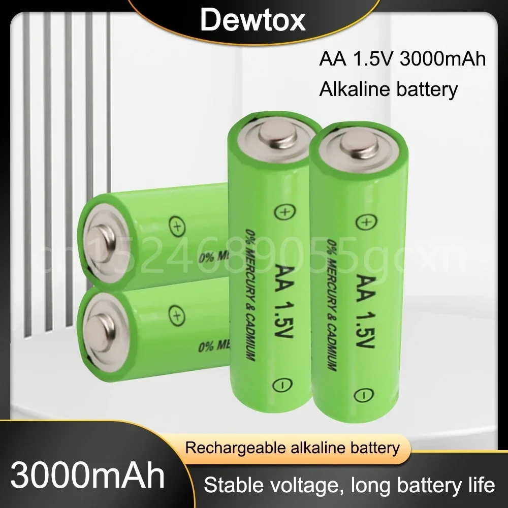 1.5V 3000mah AA Battery Alkaline  2100mah 1.5V AAA Battery for Flashlight Rechargeable Battery