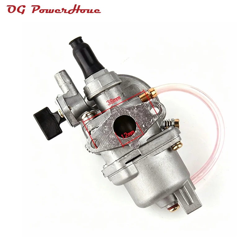 Motorcycle Carburetor Mini Motorcycle Carburetor 2T Carburetor 12mm For ATV Quad Go Kart Dirt Bike 47cc 49cc Universal Carbureto