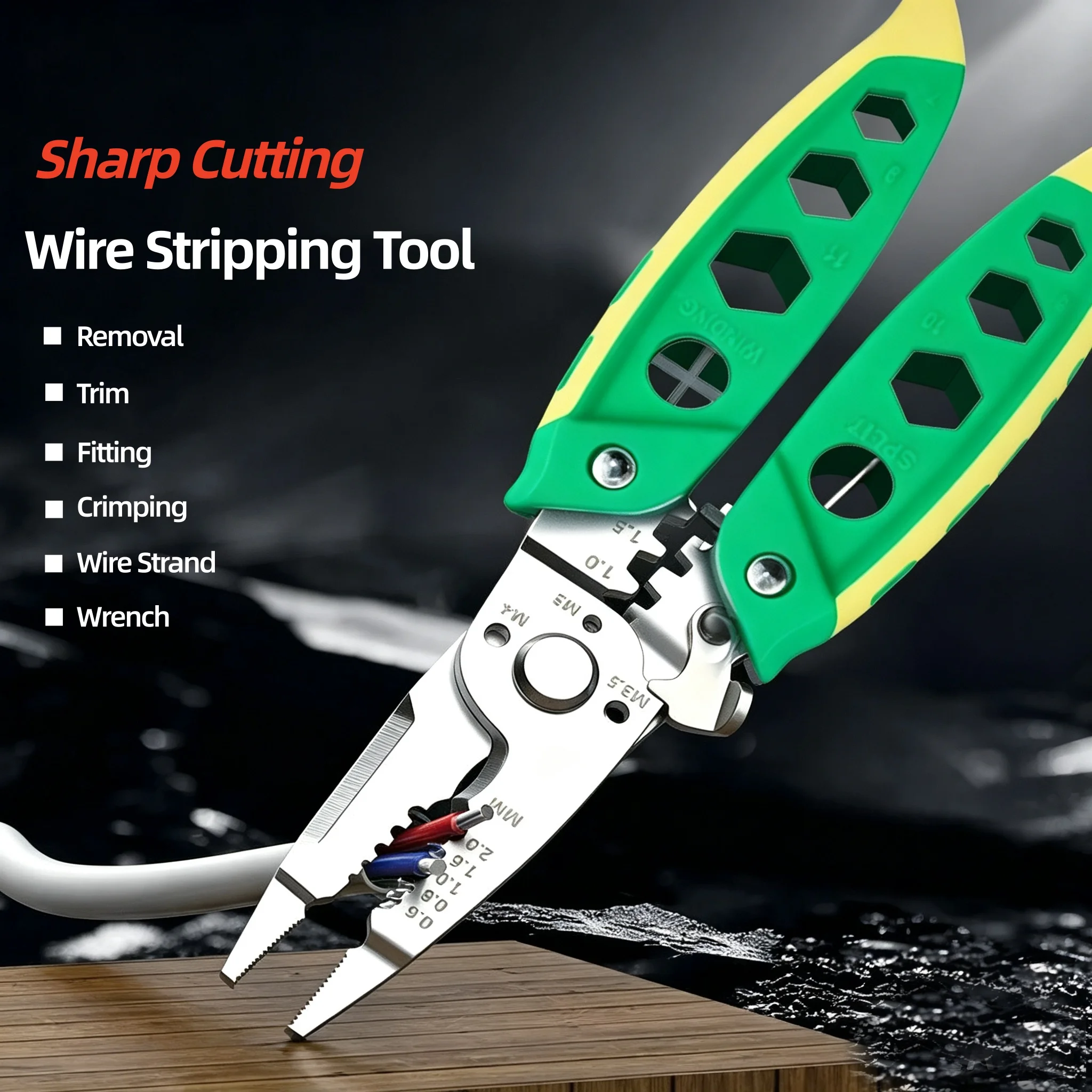 7 Inch Multipurpose Wire Stripper Professional Electrician Crimper Pliers For Wire Stripping Cable Cutting Hand Tools