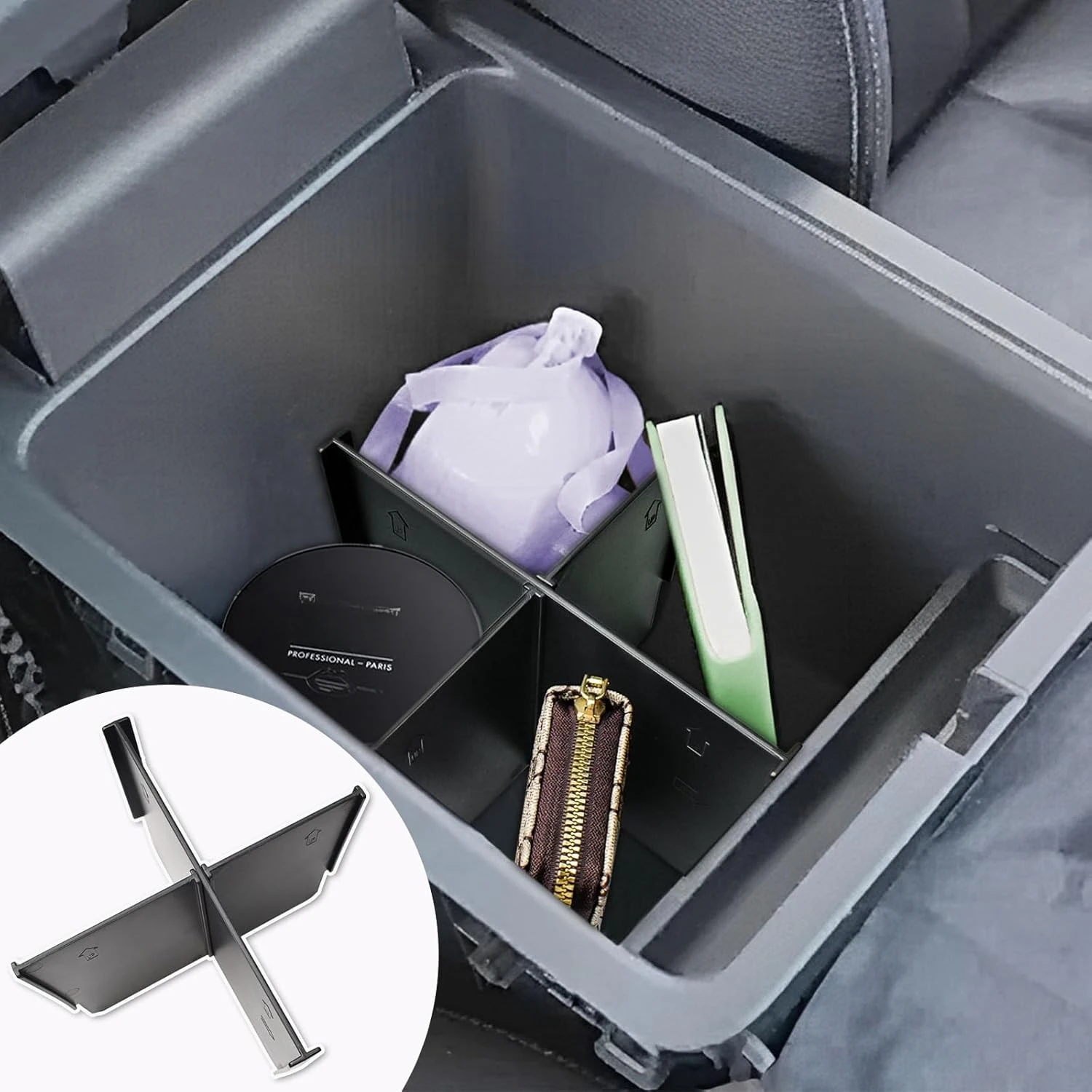 

Tucknbox Center Console Organizer for Honda Pilot 2023-2025/Ridgeline 2024 2025 /Passport 2024-2026 Interior Accessorie Dividers