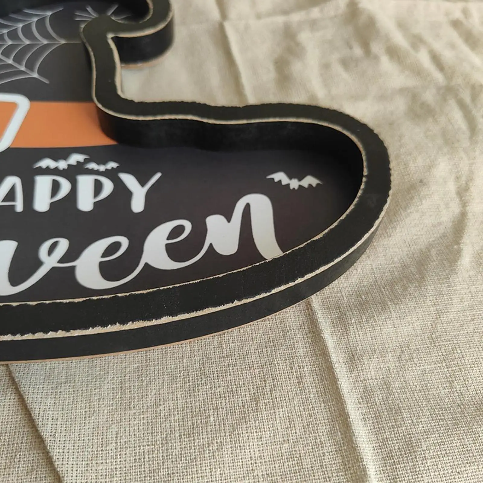 Halloween Decorative Tray Cake Tray Creative Rustic Decorations Hat Shape Platter for Entertaining Coffee Tea