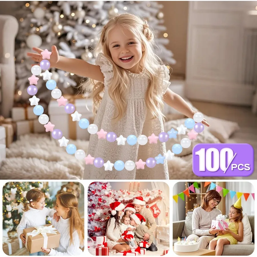 100 bolas para niños pequeños, sin ftalatos, sin BPA, no tóxicas, a prueba de aplastar, bolas de juego de plástico suave, tienda con forma para bebés y niños, juego de piscina