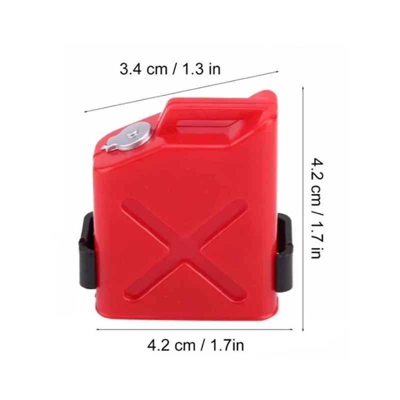 Réservoir de carburant de Simulation en plastique, accessoires de décoration de voiture RC pour 1/10 RC chenille axiale Trax TRX-4 SCX10 90046 D90 TAMIYA CC01