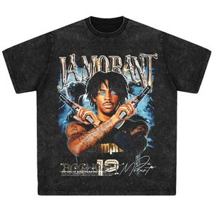 NBA Grizzlies Tay áo ngắn tay nam, Súng ngắn của người Mỹ 12 Áo sơ mi NBA bán hàng chính - №5