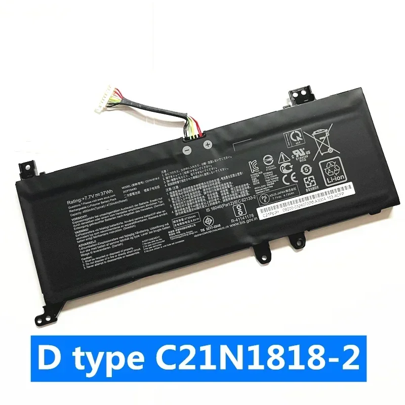 C21N1818 B21N1818 Laptop Battery for Asus VivoBook Pro 14 15 X412 A412 X512 X509 X409 F509  F409  V4000F V5000F U4100U Y5100U