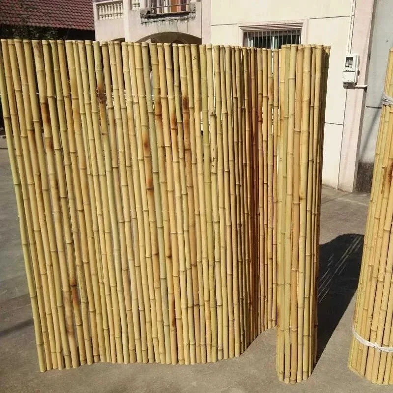 Carbonized bamboo balcony anticorrosive outdoor garden fence fence decorative fence