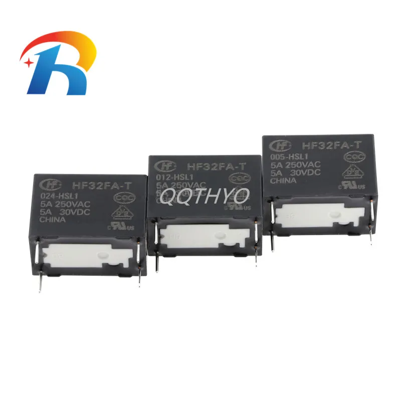 

Free Shipping 5Pcs Power Relay HF32FA-T 05/12/24V -HSL1 HF32FA-T-005-HSL1 HF32FA-T-012-HSL1 HF32FA-T-024-HSL1 4Pin 5A250V relay