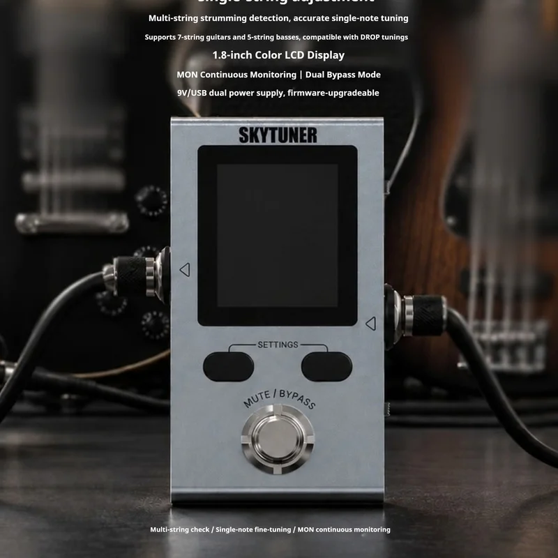 In Stock Skytuner Mini Pocket Guitar Multi Effects Processor Built In Tuner Portable Effect Pedal For Practice
