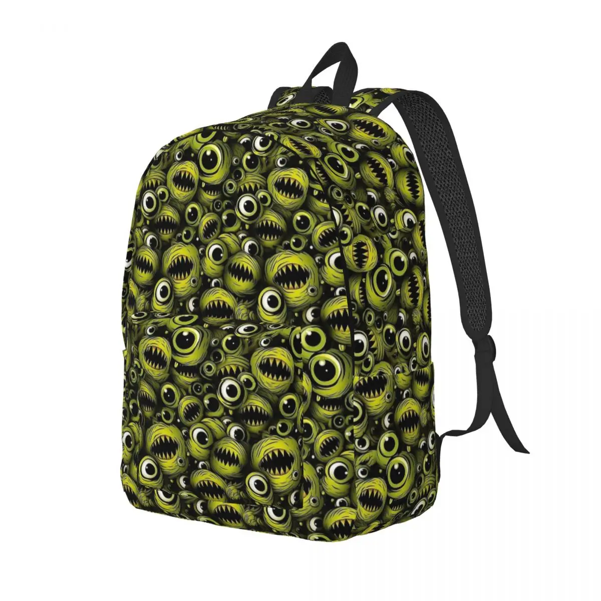 Mochila de dientes de Little Monsters para niño y niña, bolsas de libros escolares para estudiantes adolescentes, paquete de día de lona, bolsa primaria, deportes