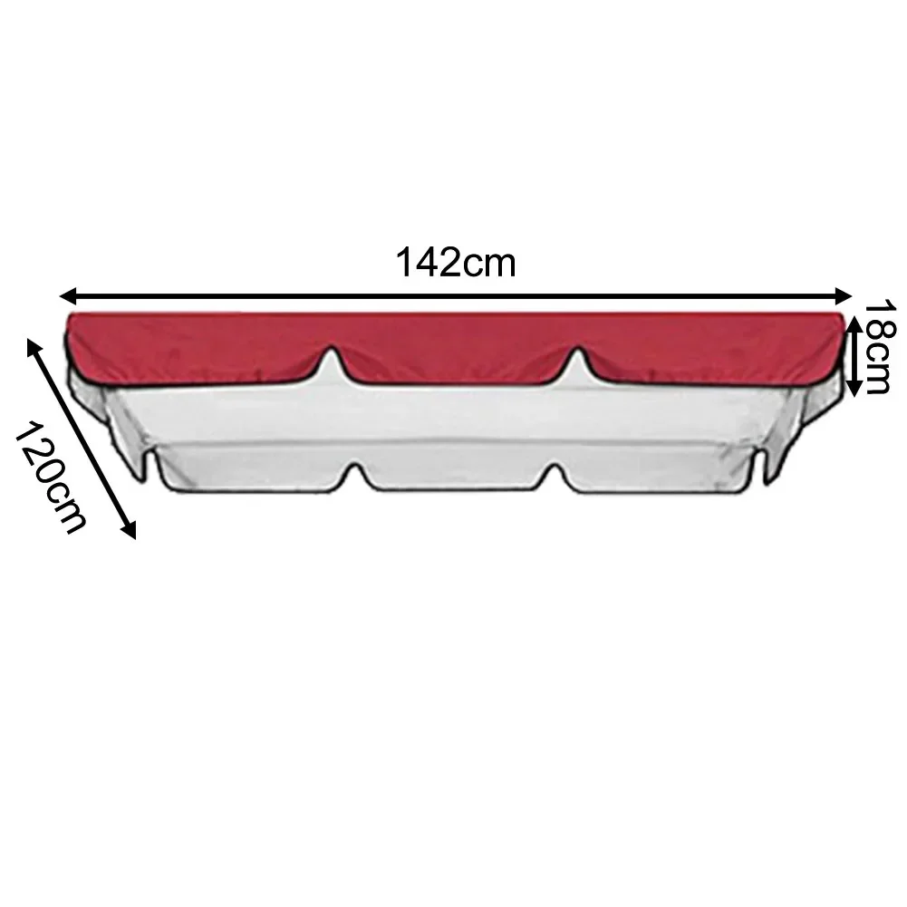 Wielokolorowy zewnętrzny wodoodporny zestaw osłon na baldachim do huśtawki ogrodowej z baldachimem na krzesło dachowe
