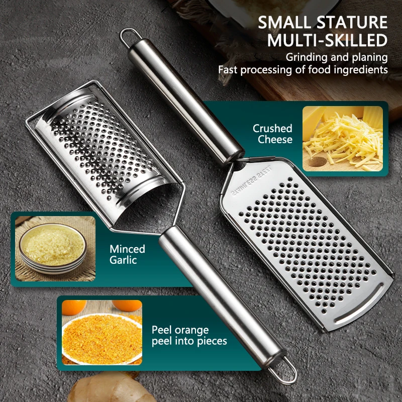 

Stainless Steel Multi-Functional Melon Grater, Cheese Vegetables Grater Cucumber Slicer Cutter Box Grater Cutter Potato Grater