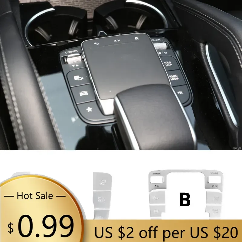 

Steering Covers For Mercedes Benz GLE GLS GLB A B Class W177 W247 W167 Car Center Console Multimedia Mouse Switch Buttons Cove