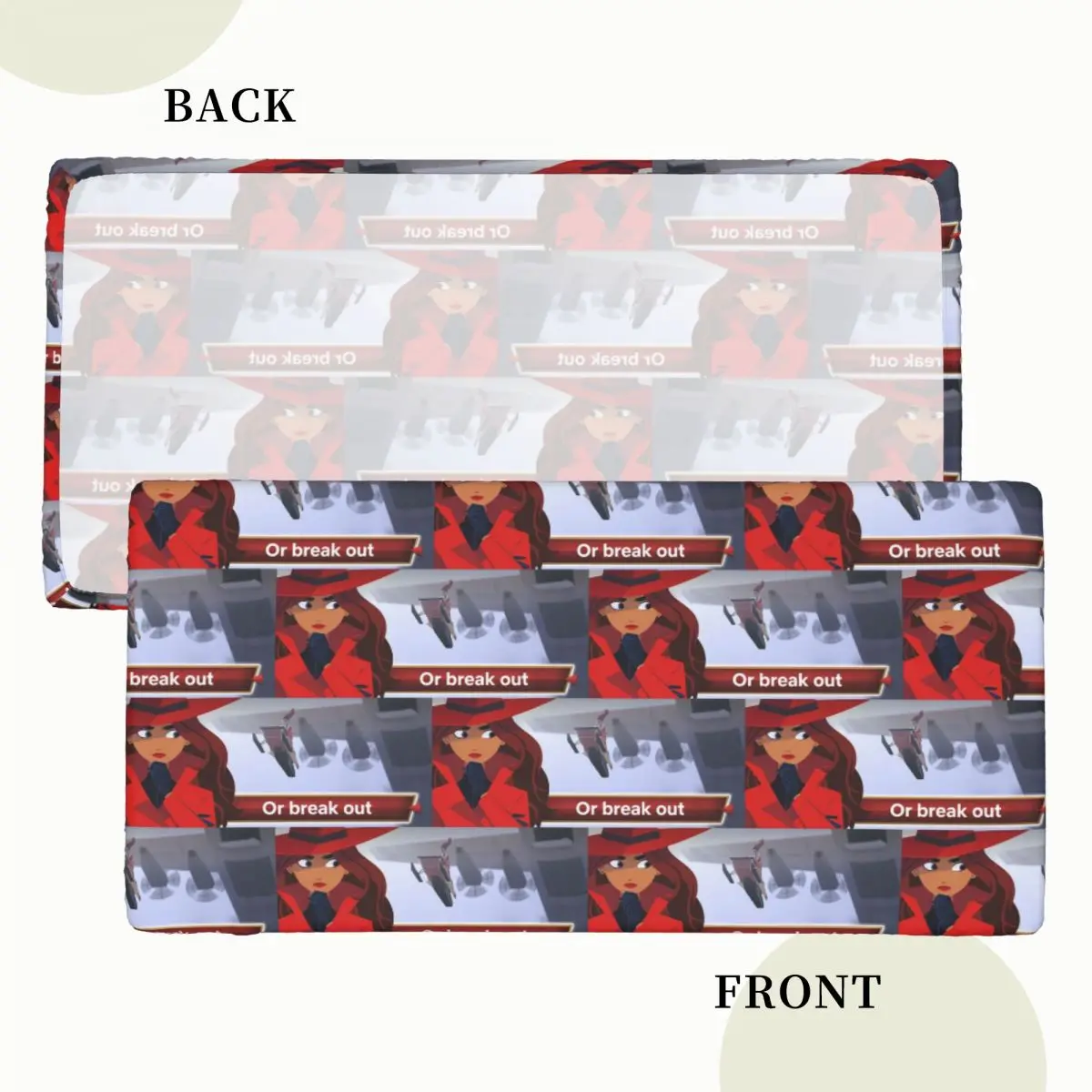 The Animated Series Carmen Sandiego Rectangular Tablecloth Waterproof Table Cover for Festival Party Decorations Table Cloth