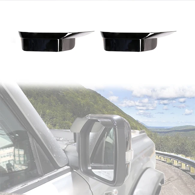 

XDS Up To Date LUMA Black Mirror Rain Visor Guard Protector Cover Trim For Bronco 2021+ 2/4 Door Raptor Accessories