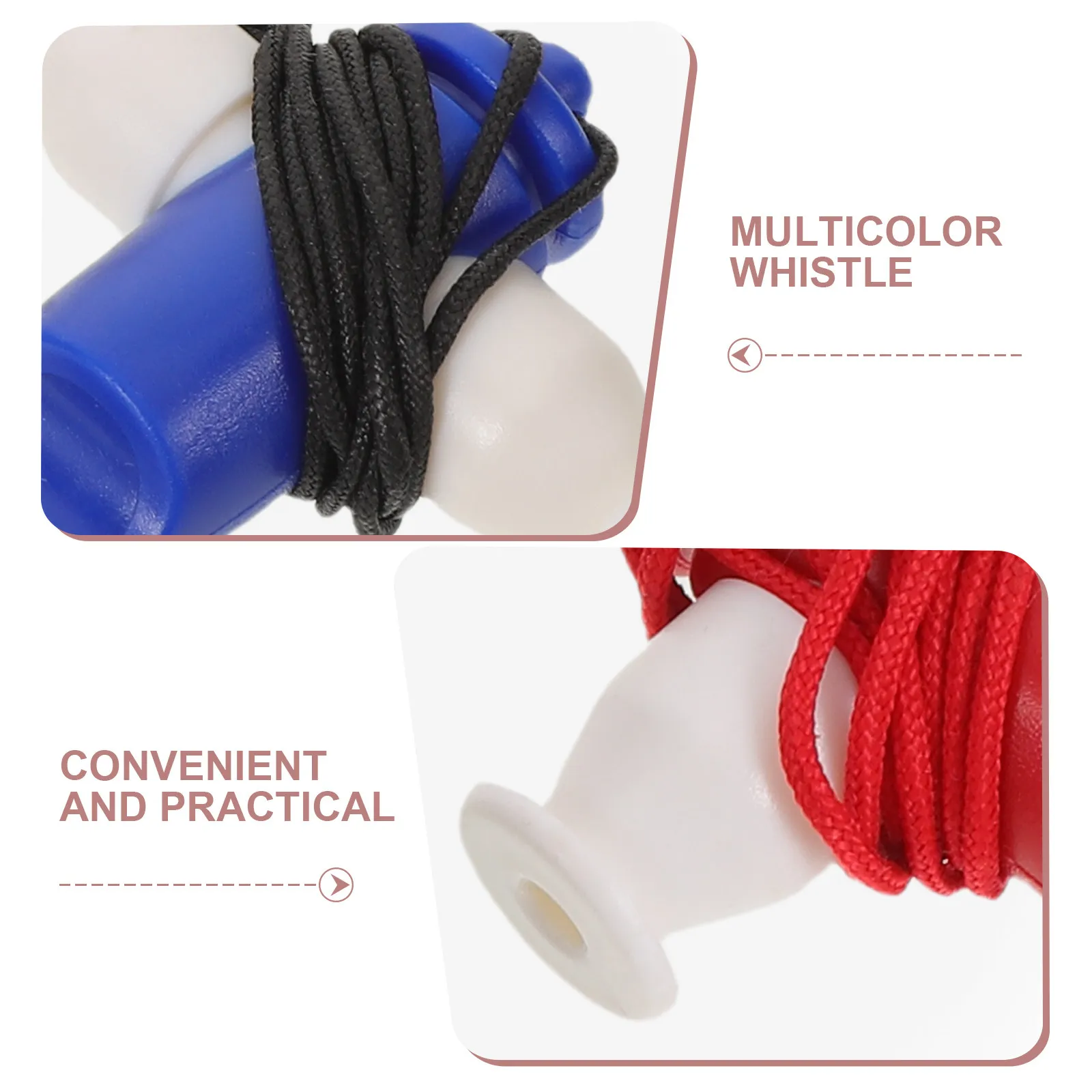 3Pcs Orff Samba Whistle Lightweight Plastic Musical Instrument for Practice Education Birthday Party Favors Noise Maker