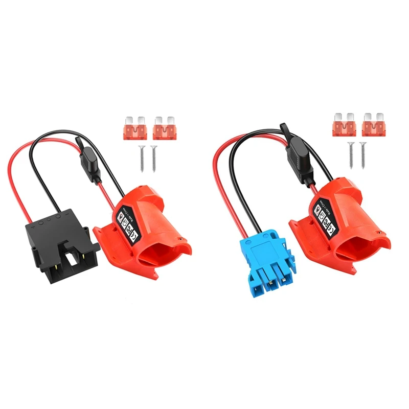 Adaptador de batería para batería Milwaukee 12V M12 para paseo en camión, robótica, juguetes RC