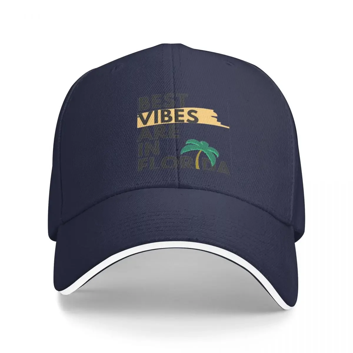 

Best Vibes Are In Florida Baseball Cap Sunhat Cosplay Men Golf Wear Women'S