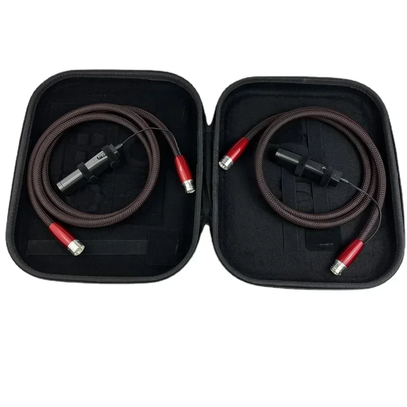 Hi-end Fire Analog XLR Balanced Cable PPS Silver HiFi Audio Interconnect Line z baterią 72V