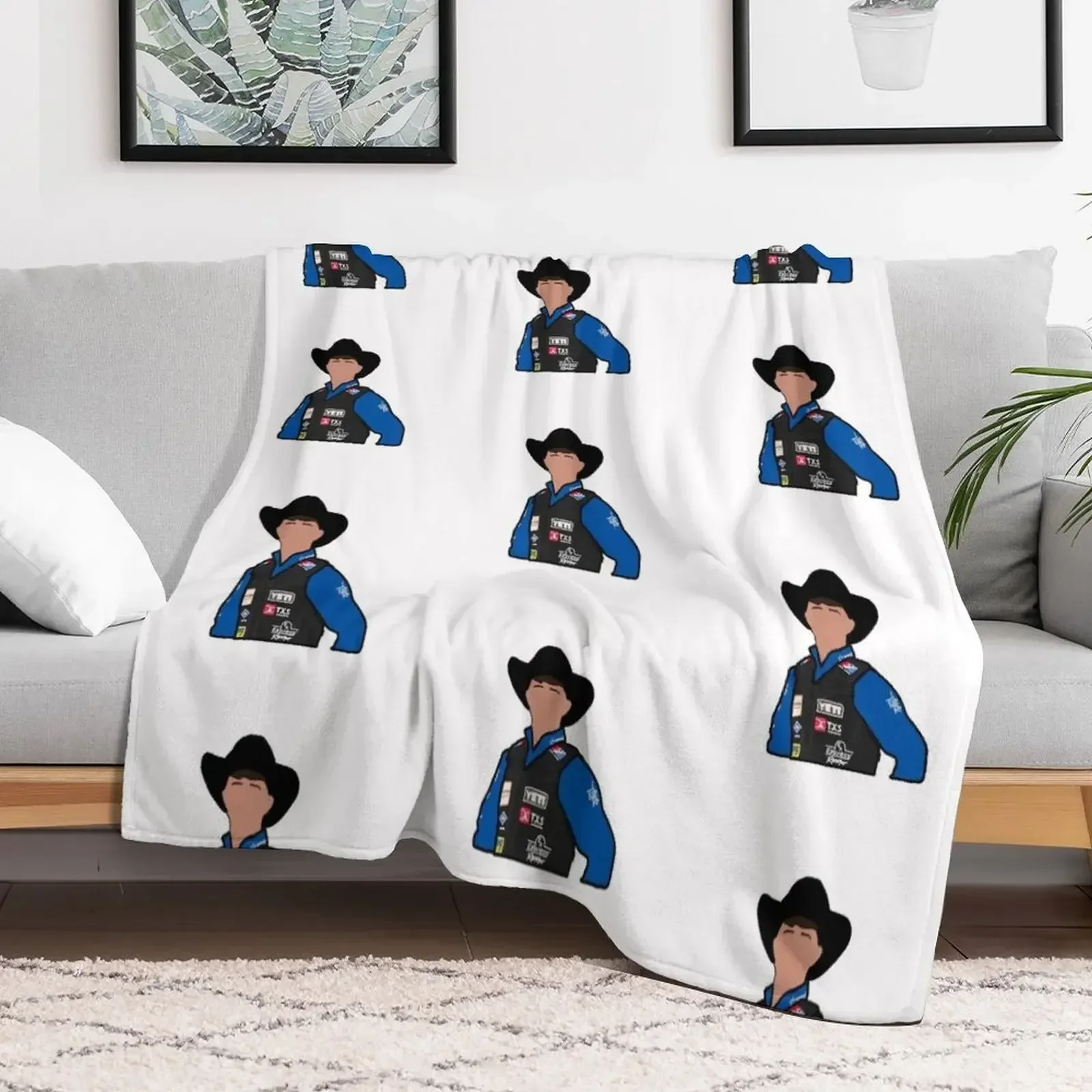 Stetson Wright Throw Blanket blankets and throws halloween Soft Plush Plaid Furry Blankets