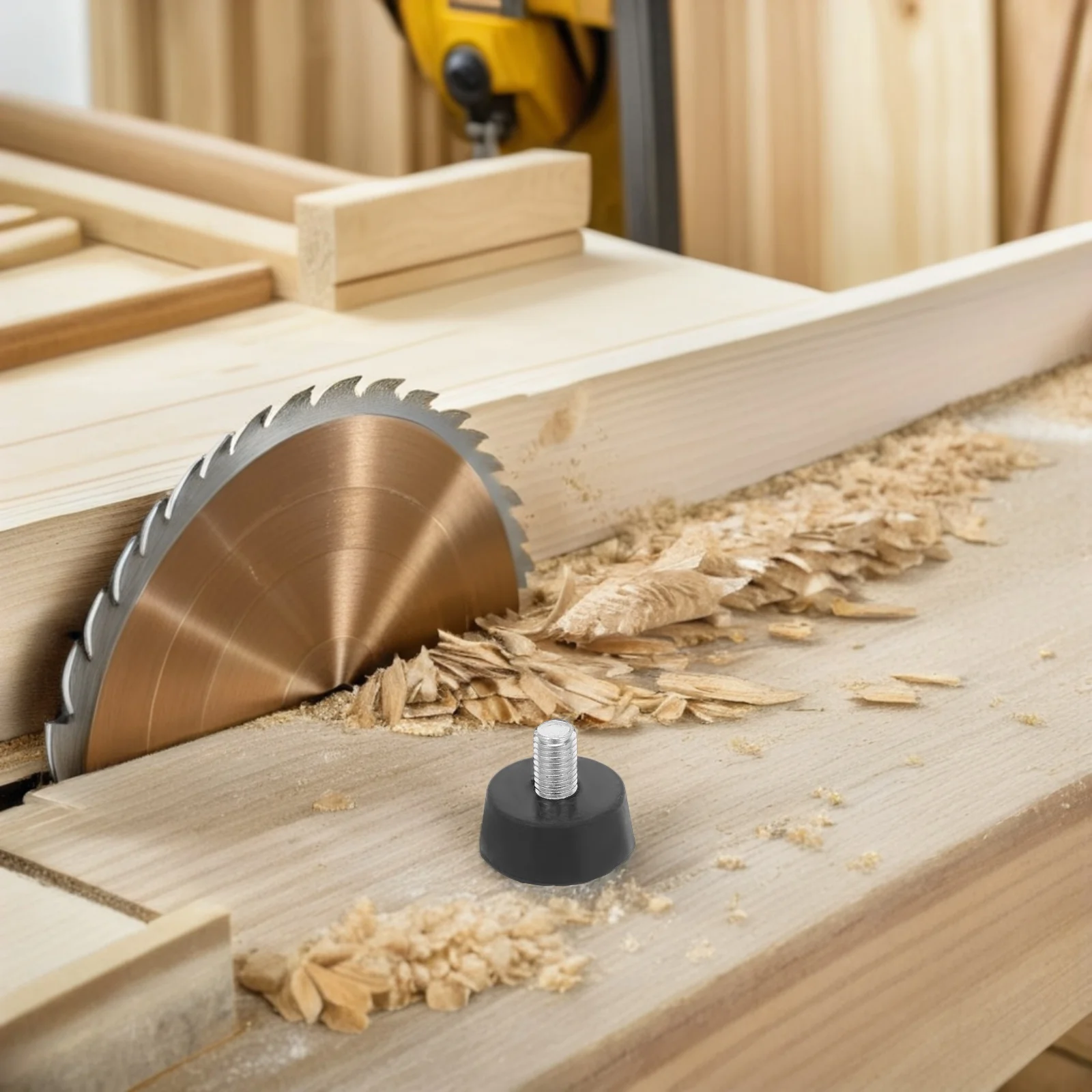 

8Pcs Screw-on Adjustable Rubber Feet Furniture Levelers Shock Absorption Pads Anti Vibration for Washer Dryer Machinery