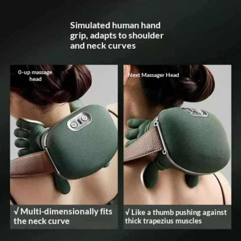 

New Version Large Capacity Battery Portable Rechargeable Neck Shoulder Massage Instrument Relaxing SPA For Health And Beauty