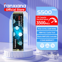 Fanxiang S500 Pro M.2 SSD 3500MB/s 2TB 1TB 512GB TLC Hard Disk M.2 NVMe PCIe3.0 Internal Solid State Drive For Laptop Desktop