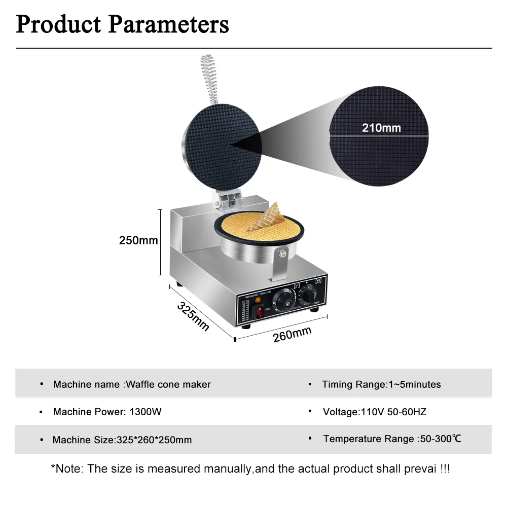 ノンスティック110v/220vアイスクリームワッフルコーンメーカーワッフルコーンパン/ワッフルコーンメーカー/ワッフルコーンマシン