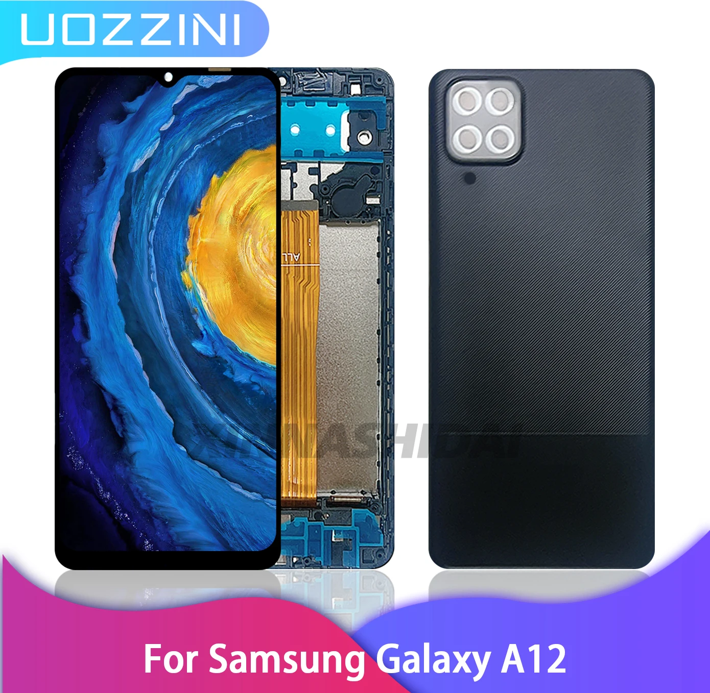6,5 ''Für Samsung A12 LCD A125F SM-A125F Display Touchscreen mit Rahmen Digitizer Montage Für Samsung A12 Bildschirm Ersatz