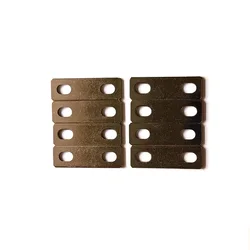 8pcs Pure Copper Nickel Plated 30mm Hole Central Pitch Clip Strap Connector Contact M6 For LiFePO4 Lithium Cells