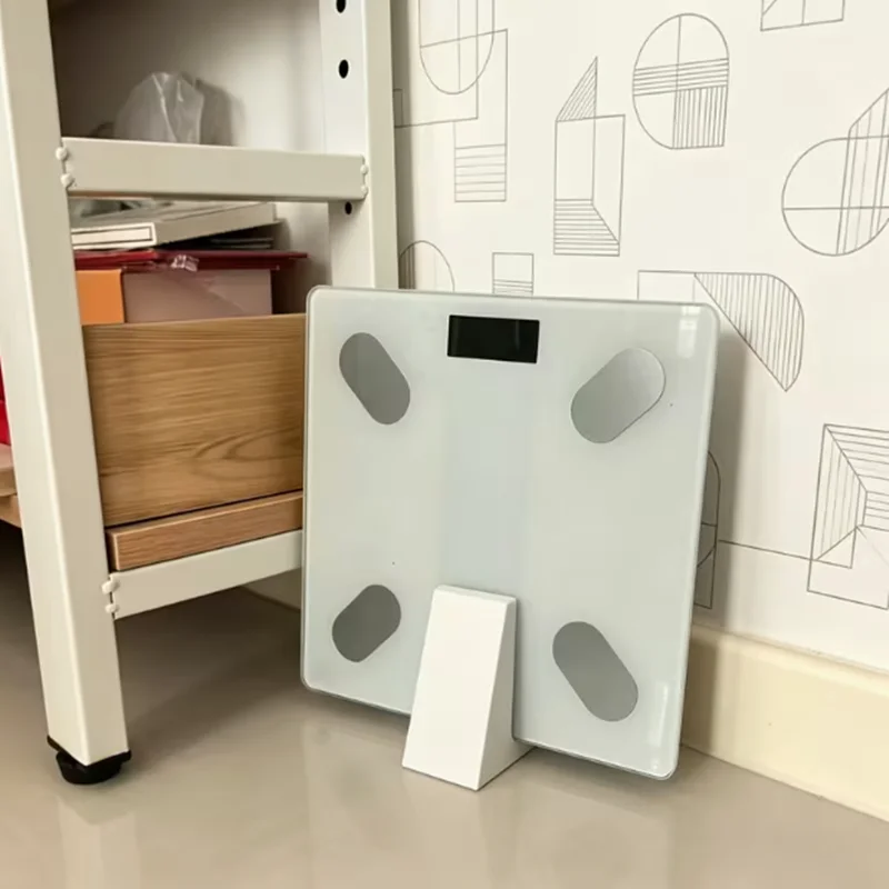 Weight scale storage rack - Easy to install, multi-functional storage stand, stackable in narrow spaces, saves space