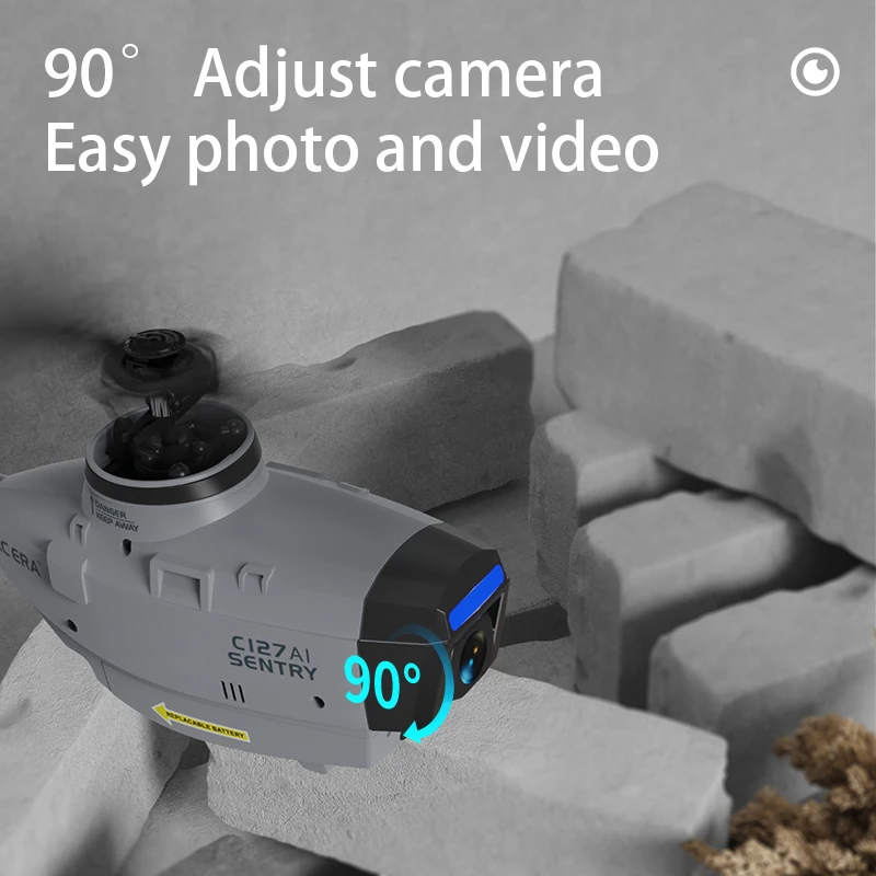 RC ERA C127AI Helicopter 5G WIFI Image Transfer Target Follow 6-Axis Gyro Stabilized Professional Remote Control Helicopter Toy