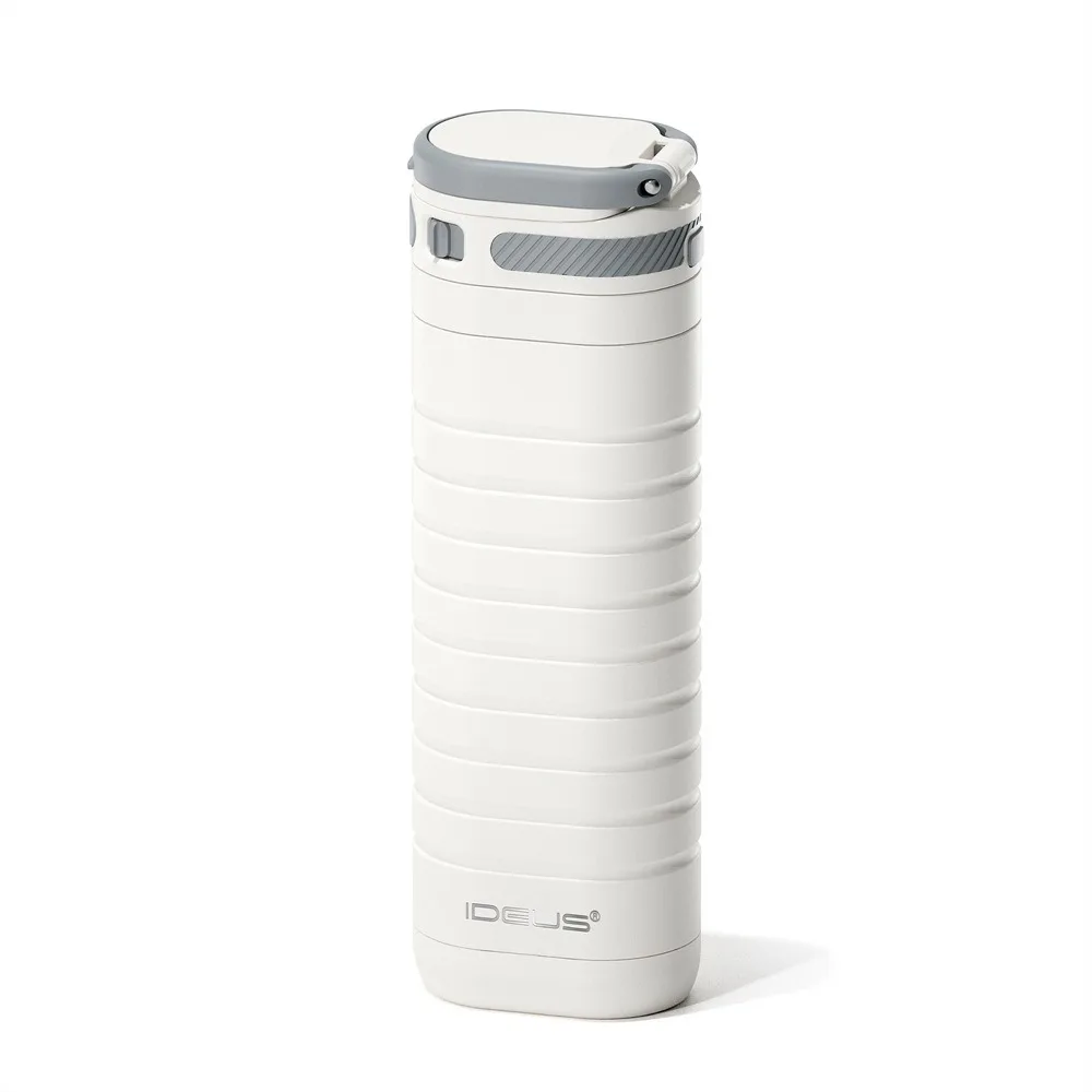 Ideus Sports Thermos, 390ml Stainless Steel, Insulated, Lockable, Leak-Proof, Suitable for Travel and Outdoor Activities