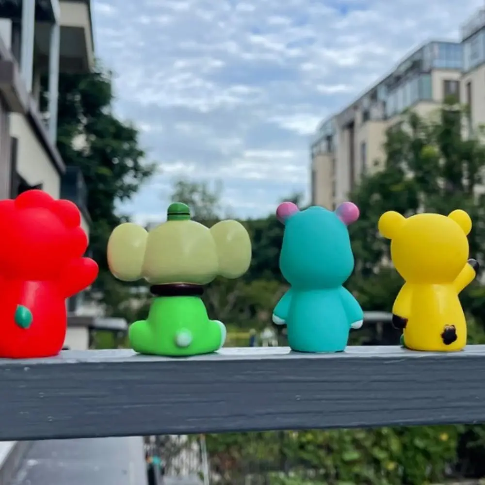 5pcs 다채로운 미니 동물 손 인형 교육 장난감 몬테소리 인형 손가락 인형 장난감 세트 Teether 씹는 장난감 감각 장난감