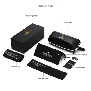 Men's Kingseven Polarized Men's Sunglasses Women's Design Camaleão Sunglasses UV400 Anti-Reflex Square Glasses 6 Main Sales Glasses Kingseven Male - №2