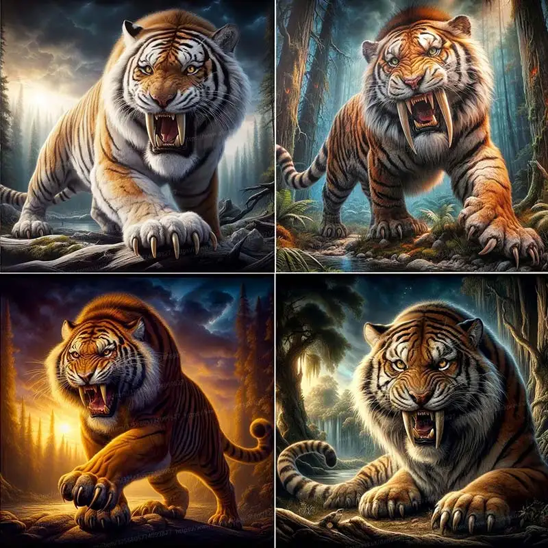 Ferocious Tiger Wall Stickers Bedroom Living room Wall Decor Sticker Removable PVC Animals Wall Decals Art Wall Decoration S422